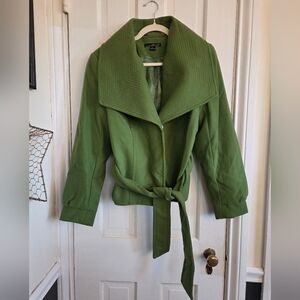 Willi Smith Green Belted Coat